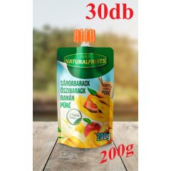 JuRA  Sárgabarack-őszibarack-banánpüré 200g 30db